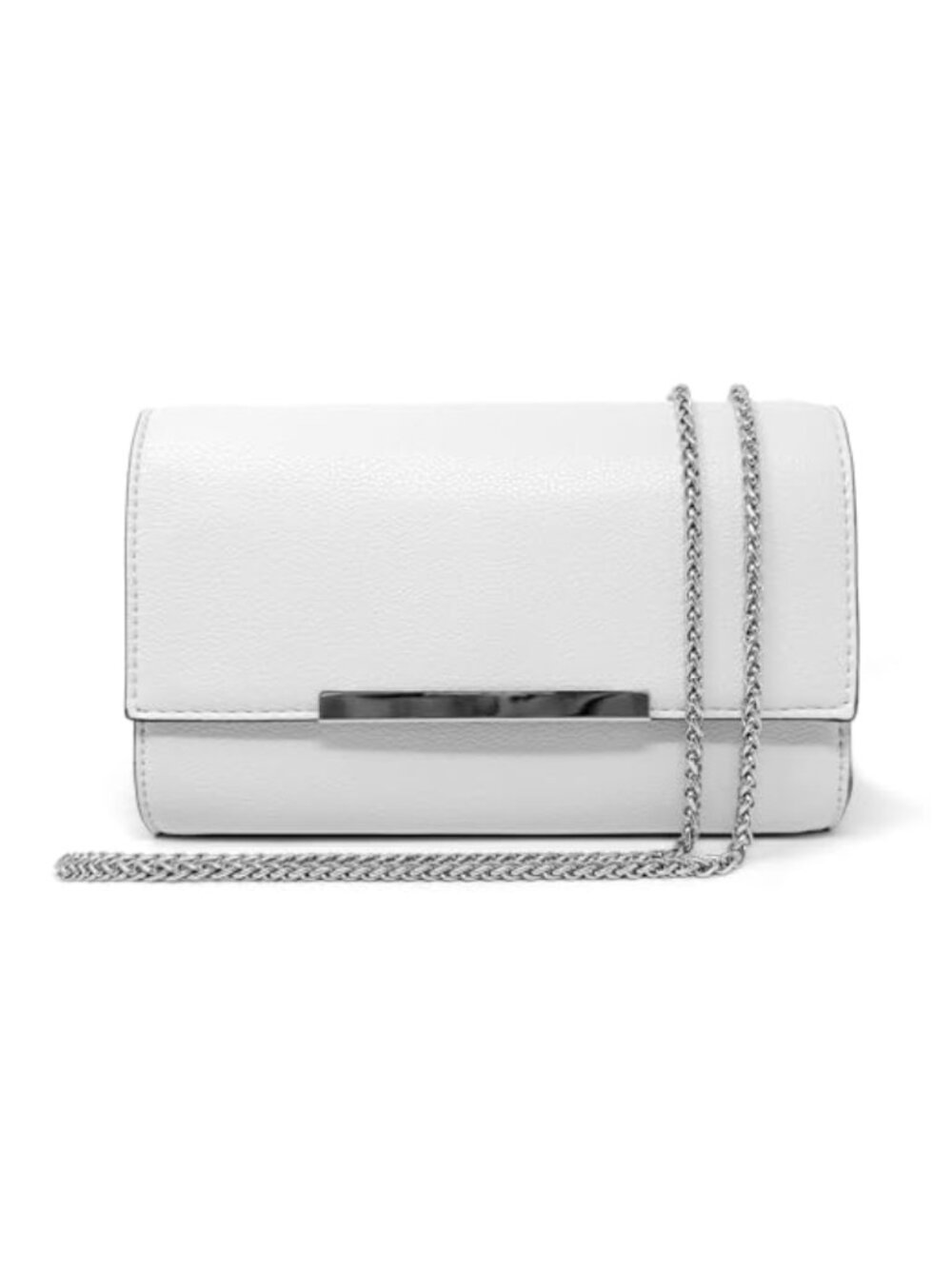 Vegan Leather Clutch Convertible Wristlet Crossbody Evening Bag